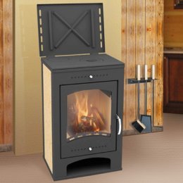 Печь-камин Мета Metafire Варта Аква с плитой